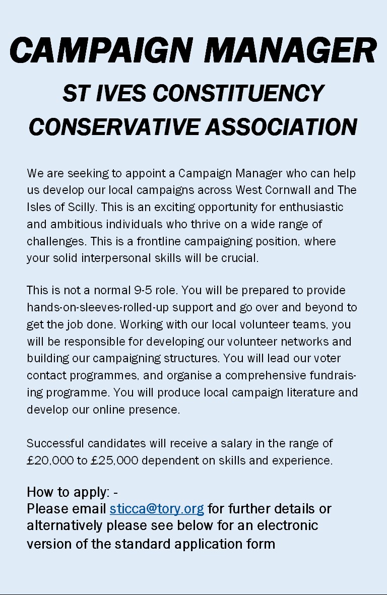 Apply to be our Campaign Manager!