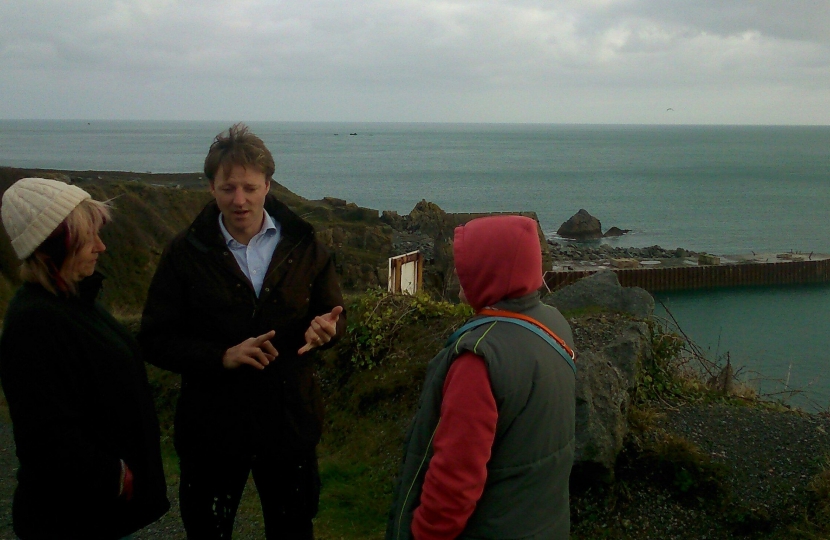 Derek Thomas @ Dean Quarry with local residents