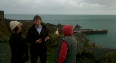 Derek Thomas @ Dean Quarry with local residents